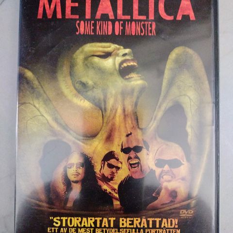 Dvd. Metallica. Some kind of monster. Dokumentar. Svensk tekst.