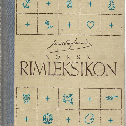 Jacob Dybwad: Norsk Rimleksikon - Jacob Dybwad forlag 1945