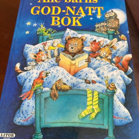 Alle Barns Godnattbok.  Litor.  Som ny og ulest.  Fra 1992