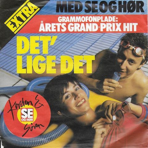 Kirsten & Søren – Det' Lige Det Se Og Hør (Flexi, 7", S/Sided, Single, Yel 1983)