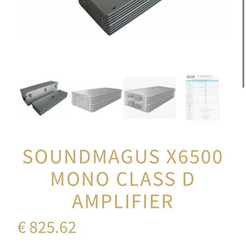 soundmagus 6500watt monoblokk