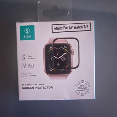 Apple Watch 7 or 8 41mm SIGN Screen Skjermbeskyttelse