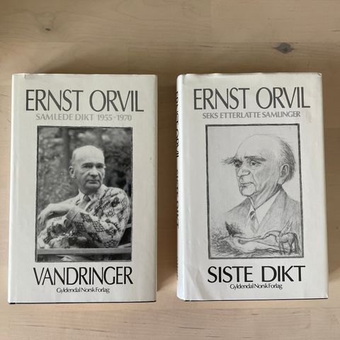 Ernst Orvil «Vandringer» og «Siste dikt»