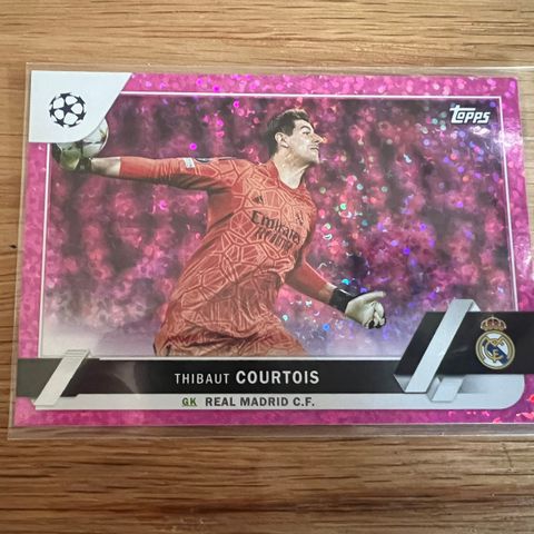 Thibaut Courtois pink sparkle fotballkort