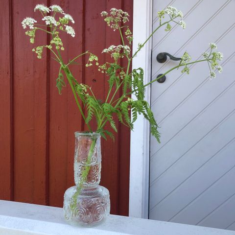 Vintage vase i glass fra 70-tallet