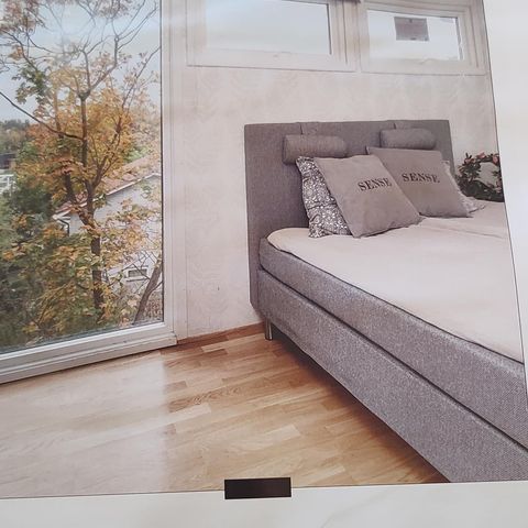 Master bedroom seng pluss EVT NY overmadrass fra Bohus. Seng kostet 18000