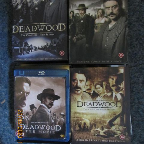 Deadwood TV Serie Komplett DVD Alle 3 Sesonger + Spillefilmen