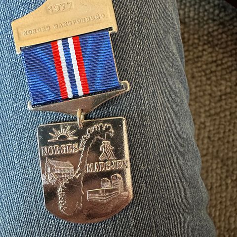 Medalje Norges Gangforbund Norges- marsjen 1977