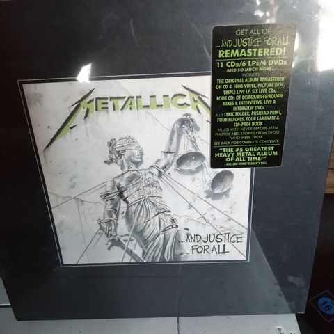 Metallica ...and justice for all box set, ny