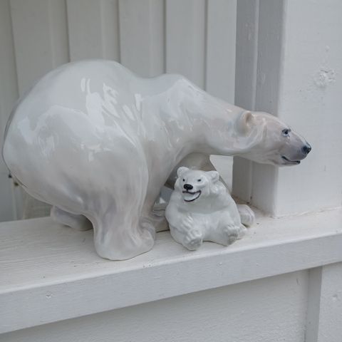 2 isbjørnfigurer / porselen - Royal Copenhagen Dk