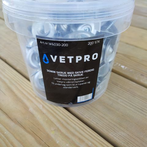 Vetpro 30mm skrue