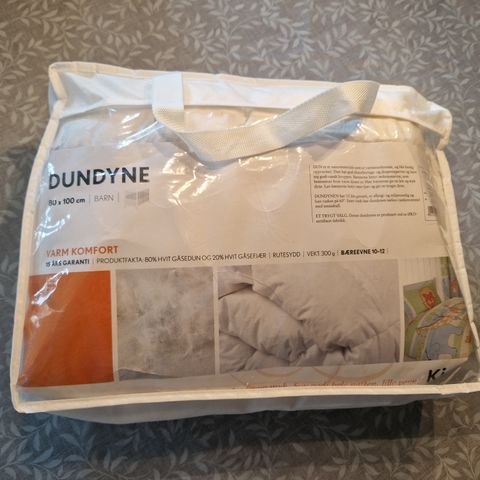 Dundyne til baby 80x100, dunpute 35x40