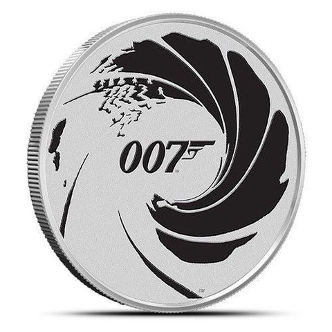 2022 Tuvalu 1 oz Sølv James Bond 007 «Farget»