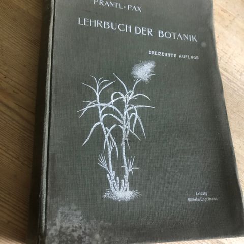 Tysk bok. Lehrbuch der Botanik