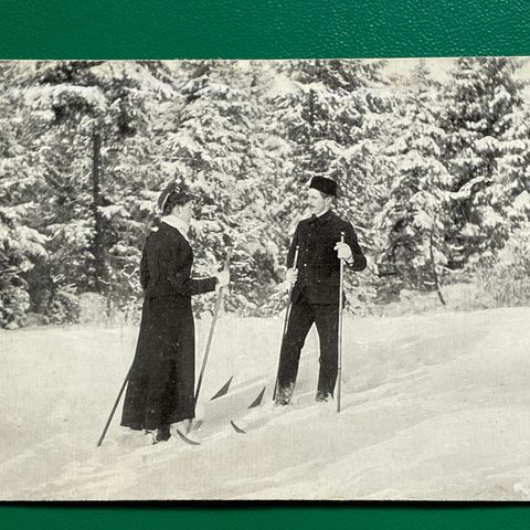 Stevnemøte på ski / C. A. E. No 701 / med julemerke 1913