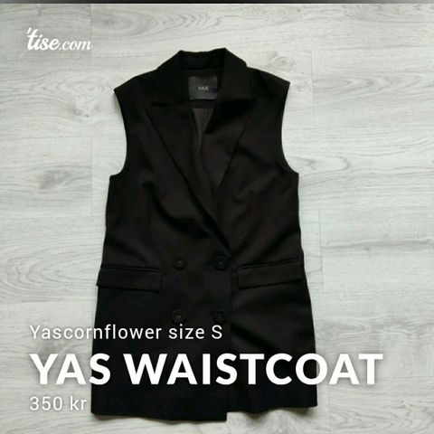 YAS Cornflower long waistcoat