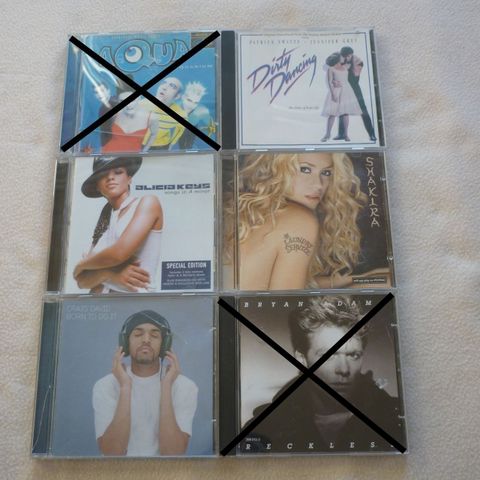 4 X CD - Dirty Dancing/Alicia Keys/Shakira/Craig David.