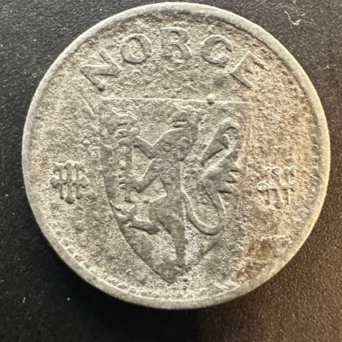 25 øre 1943, zink (2446 AB)