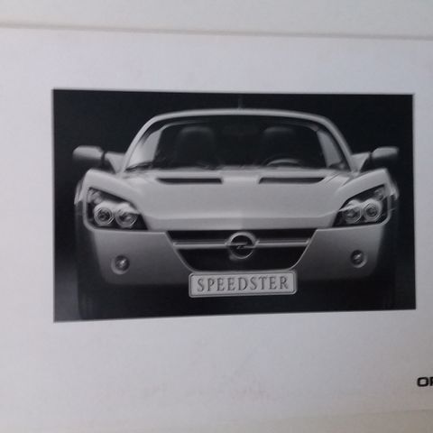 Opel SPEEDSTER -brosjyre.