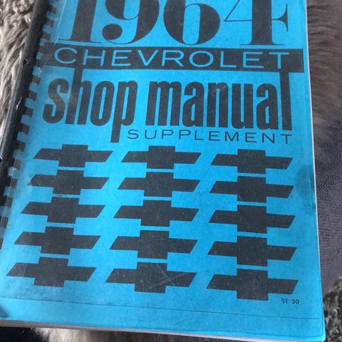 Shop Manual Chevrolet 1964 (verkstedhåndbok).     Tlf 92834260