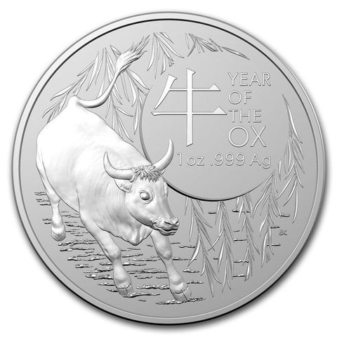 2021 1 OZ SØLV AUSTRALIA LUNAR SERIES - YEAR OF THE OX