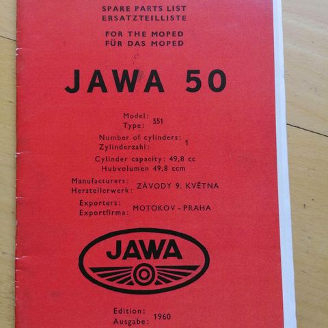 JAWA moped delekatalog.