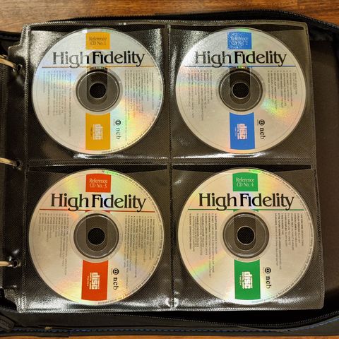 Komplett samling av 80 stk. High Fidelity's referanse CD'er