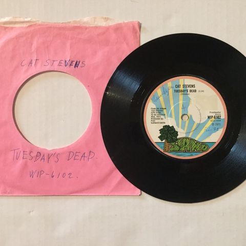 CAT STEVENS / TUESDAY'S DEAD - 7" VINYL SINGLE