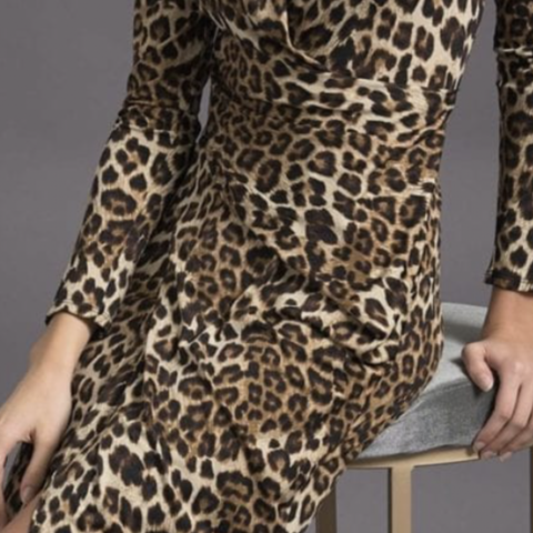 Brun / Leopard print Joseph Ribkoff kjole