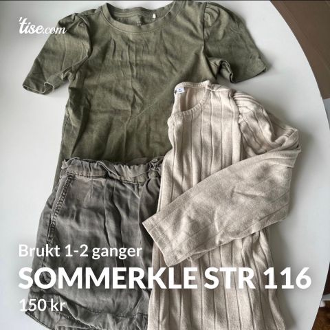 Sommer-/Jenteklær m.m str 110/116/122/128