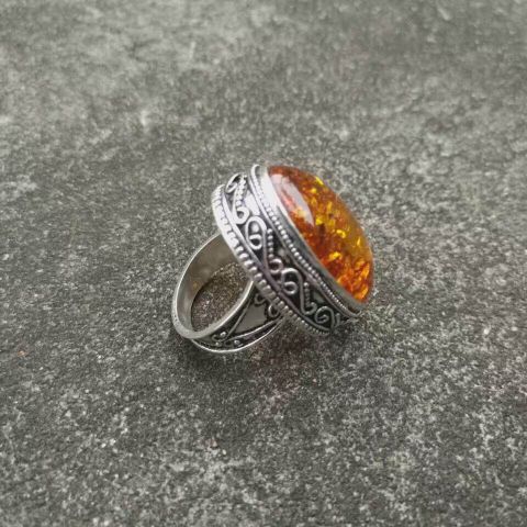 Amber ring