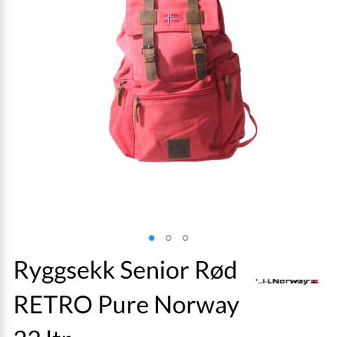 Ryggsekk Retro pure Norway