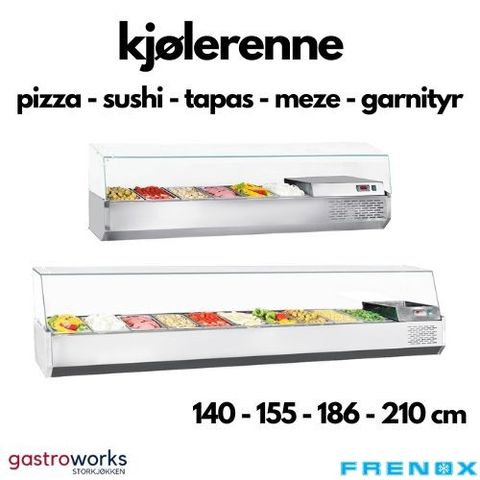 Kjølerenne/Kjølebrønn- Pizza/Sushi/Tapas/Meze/Garnityr - fra Gastroworks