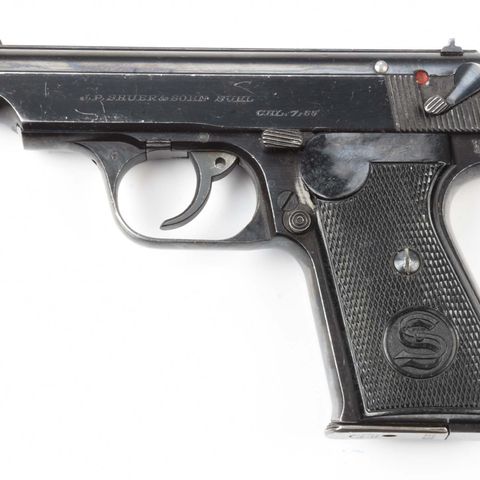 Sauer&Sohn pistol model 38H kaliber .32 ACP (7,65 mm)