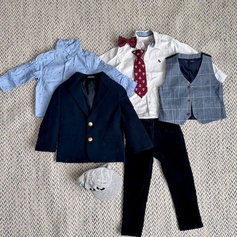 Babypakke: Dress til barn/ Official Baby Boy Suit Set (86/ 92/ 98 cm).