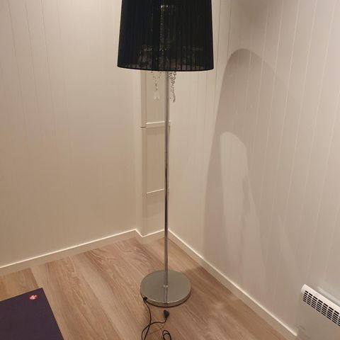 Stålampe gulvlampe med bling