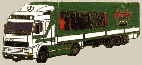 Tuborg Bryggeri - Volvo Semitrailer - STOR 7cm lang, Limited edition nummerert.