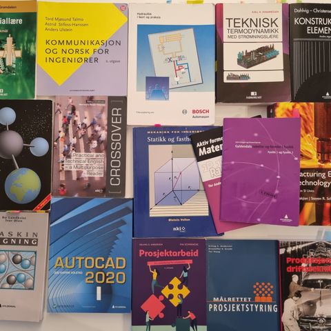 Halv pris på fagskole bøker for maskinteknikk