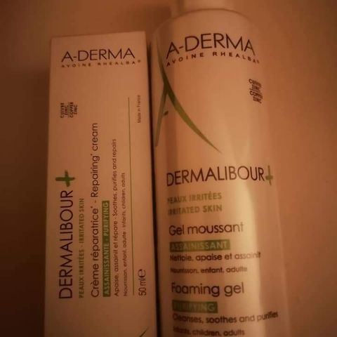 ADerma Dermalibour Reparing Cream,Gel Moussant,Cosmica Age Delay Eye🌸🌿🌸