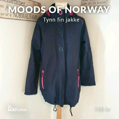 Moods of Norway blå unik jakke.