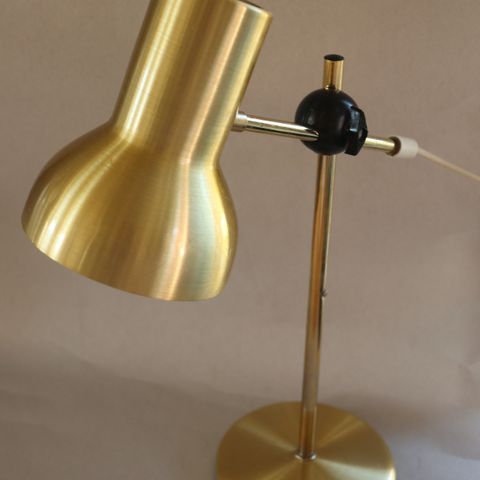 Vintage Belid, bordlampe gullfarget fra 1970/60 -unik og flott tilstand