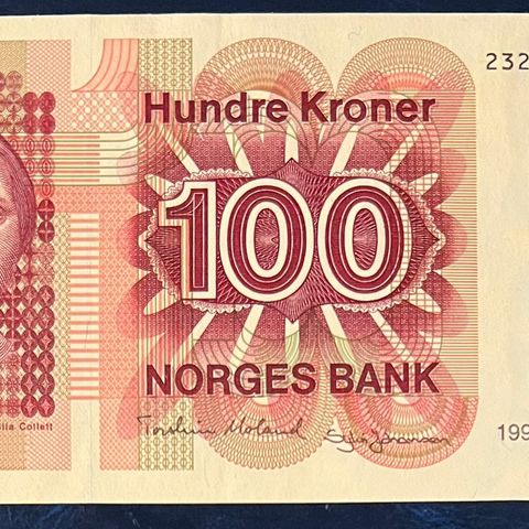 NORGE 100 KRONER 1994.  Kv 0-    Katalogpris 390kr