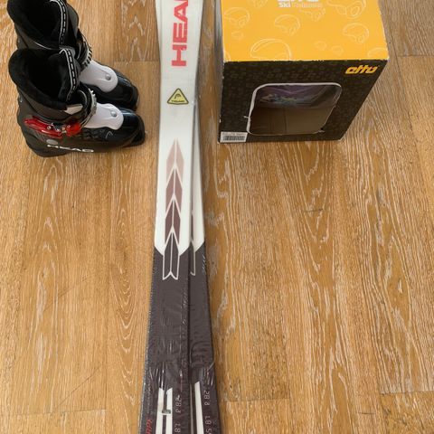 NY! Head ski 107cm, boots 18.5 og hjelm