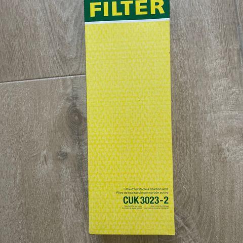 Filter, interior air MANN-FILTER CUK 3023-2. Kupéfilter