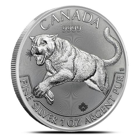 2016 1 oz Sølv Canadian  Cougar Predator Serie