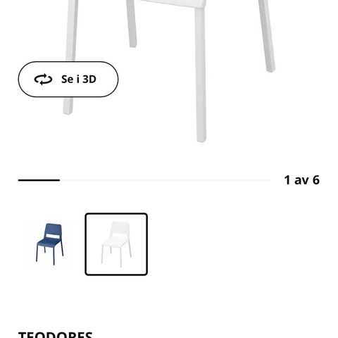 4 stk IKEA  teodores  stablestoler samlet kr 800