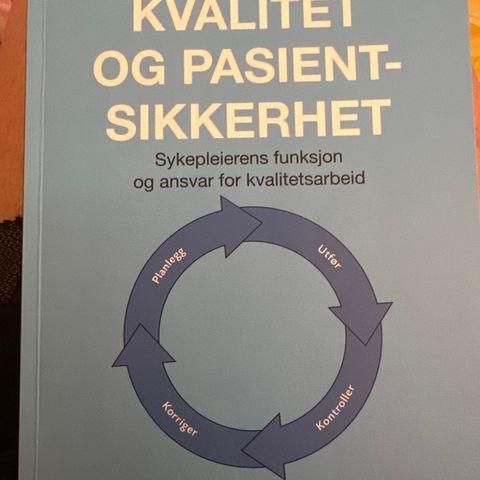 Kvalitet og pasientsikkerhet