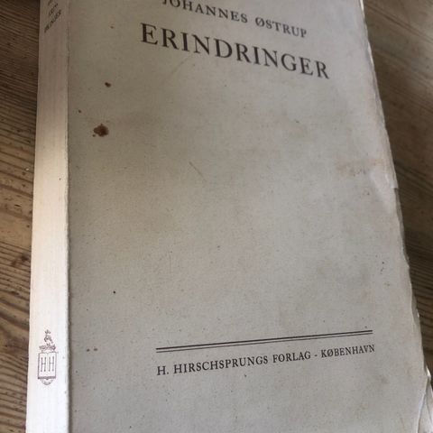 Erindringer. Johannes Østrup