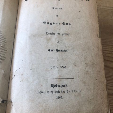 Vintage bok fra 1866