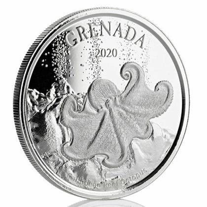 2020 GRENADA 1 OZ SØLV «OCTOPUS»